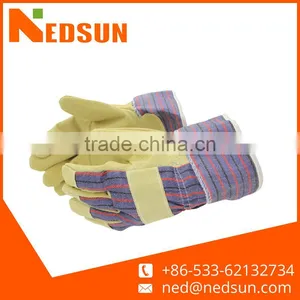 Pig Split Leather Gardening Gloves Bulk for Working thumbnail-1