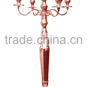 New Arrival ! Rose Gold Candelabra, Copper Candelabra For Wedding Decoration, Candle Holder Centerpiece thumbnail-3