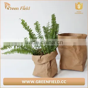 Washable Paper Pots,waterproof Kraft Paper Plant Bag thumbnail-2