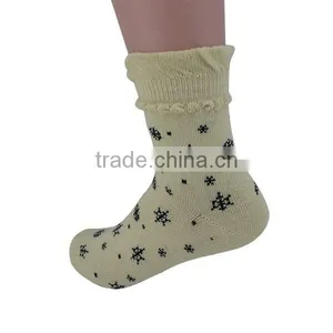 Rabbit Lace Trimming Dot Sex Women Microfiber Socks thumbnail-3