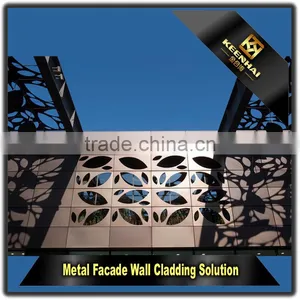 Engraved Laser Cutting Aluminum Perforated Facade Panel for Curtain Wall thumbnail-5