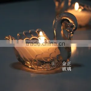 Little Swan Style Glass Candle Holder, Cute Glass Candle Holder thumbnail-1