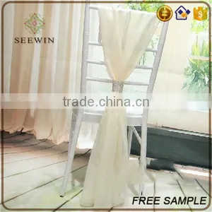 Elegant Organza Chair Sash Chair Decorations for Wedding thumbnail-2