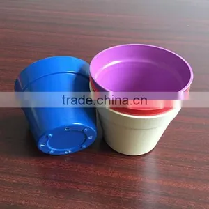 Colorful Bamboo Fiber Flower Pot Garden Pot thumbnail-2
