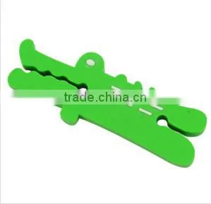 Wholesale Stock Small Order Plastic Crocodile Earphone Cable Winders thumbnail-1