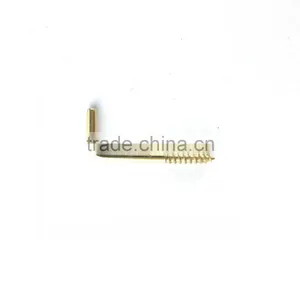 Brass-Plated Square Bend Screw Hook thumbnail-2