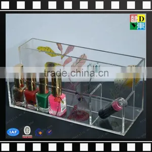 2016 Latest Plexiglass Cosmetic Box/ PMMA Acrylic Makeup Multi Storage Case thumbnail-4