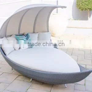 Plastic Outdoor Furniture Outdoor Sunbed With Canopy thumbnail-2