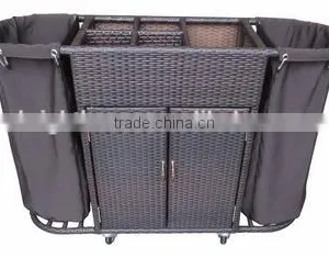 PE Rattan Hotel Hand Service Trolley thumbnail-1