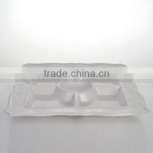 Sqaure Machine Pressed Porcelain Unbreackable Ceramic Square Dinner Plates thumbnail-1