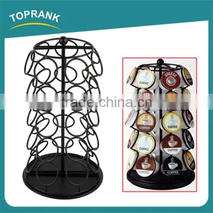 Coffee Stand Black Metal Rotate K-cup Coffee Capsule Holder thumbnail-1
