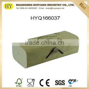 High Quality Unfinished Birch Veneer Wooden Gift Box Wholesale thumbnail-1