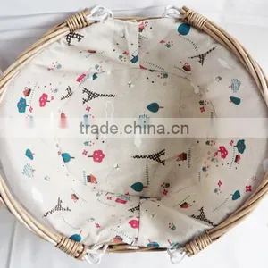 Hand Woven Decorative Wicker Flower Basket for Wedding thumbnail-3
