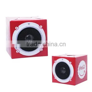 New Design Custom Full Logo Printing Foldable Cardboard Mini Speaker for Promotion Gift thumbnail-5