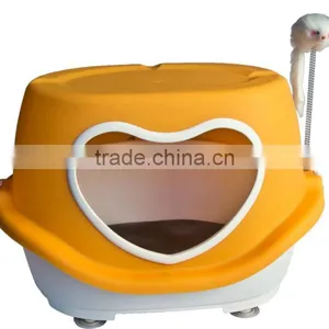Plastic Cat House Dog With the Hear Shape Hole thumbnail-1