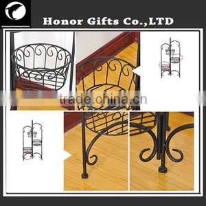 Chinese Factory Flower Pot Rack Hot Sale Iron Flower Pot Stand Plant Display Rack thumbnail-5