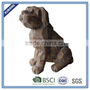 New Design Poly Resin Sitting Dot Wood Finish Figurine thumbnail-1