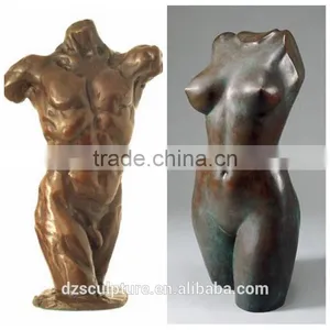 Male Brass Sex Nude Torso Statue for Hot Sale thumbnail-1