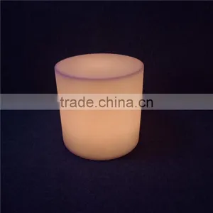 Used Nigtclub Furniture LED Flashing Bar Furniture White PE Material D42*H42cm Round Bar Stools With RGB LEDs Inside thumbnail-1