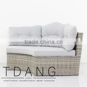 Dreux Outdoor Corner Bench - Vietnam Wicker Furniture - Poly Rattan Furniture thumbnail-3