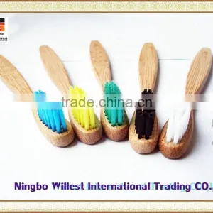 Natural Bamboo Toothbrush With Customise Color Bristle thumbnail-1