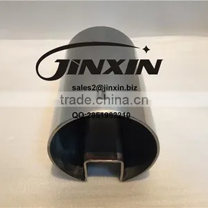 Single or Double Groove 304 316 Decorative Stainless Steel Slot Pipe and Tube(YK-9352) thumbnail-1