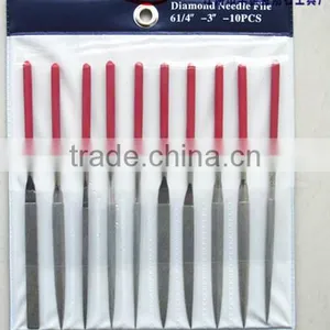 6-1/4'' Length 4mm Shank 10pcs Diamond Needle Files Set thumbnail-1