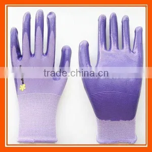 Nylon Knitted Garden Work Nitrile Coated Gloves ZMR778 thumbnail-1