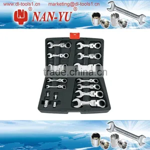 Stubby 16PCS Teeth Ratchet Handle Wrench Set thumbnail-1