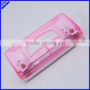 2014 Hot Selling Transparent Color Plastic 2 Hole Puncher thumbnail-1