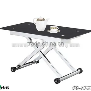 Square Modern Folding MDF Coffee Table, Colorful Living Room Wooden Table thumbnail-3