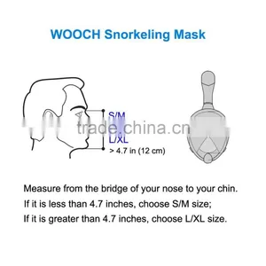 Full Face Snorkel Mask - Easybreath Snorkeling Mask Surface Scuba Diving Goggles Swimming Kit - 180 View Anti Fog - Detachable thumbnail-3