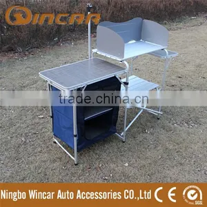 Aluminum BBQ Grill Table With Camp Kitchen thumbnail-1