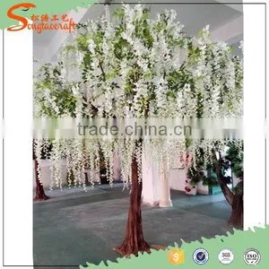 Chinese Factory Direct Supply Artificial Wisteria Tree for Decoration Fiberglass Artificial Tree for Weddings thumbnail-2