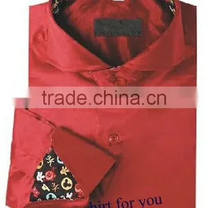 Latest Design Satin Shirts for Man Italian Style Shirts thumbnail-3