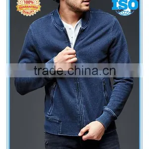Indigo Bomber Sweatshirt thumbnail-1