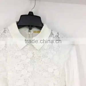 Women Chiffon Lace Blouse Stock Clothes thumbnail-2