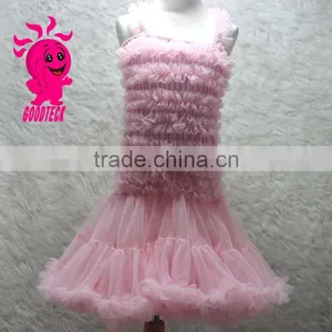 2016 Girls Chiffon Frocks Designs Chiffon Pink Toddler Girls Chiffon Frocks Designs Baby Dress Pictures thumbnail-6