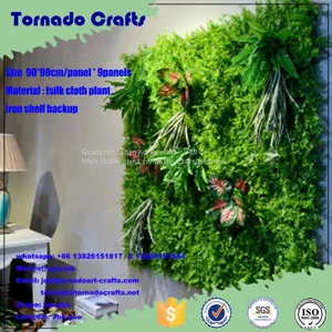 Tornado Crafts Wholesale Home Decor Plastic Vertical Green Wall System Customized Different Types of Green Wall thumbnail-4