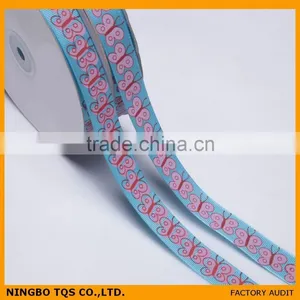 3/4 Inch Iris Printed Grosgrain Ribbon thumbnail-1