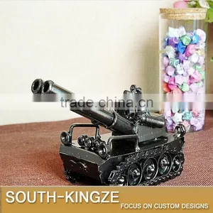 Retro Style Mini Tank Iron Metal Model thumbnail-2