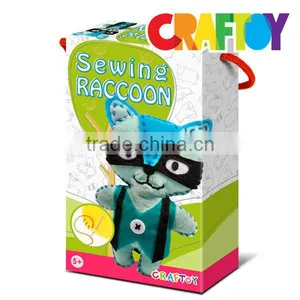 OEM Teaching Material Make Your Own Sewing Animal Raccoon thumbnail-2