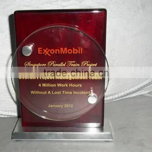 High Quality Blank Wooden Glass Trophy Designs for Wooden Trophy JKC-0013 thumbnail-1