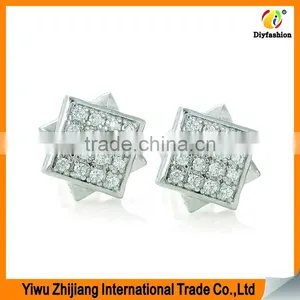 2017 New Fashion 16diamond Inlay Zircon Platinum Plating Earrings thumbnail-2