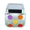 Square Glass Canisters With Square Lid thumbnail-3