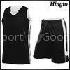 Custom White And Black Basketball Wear Team Uniforms With Quick Dry Fabric thumbnail-1