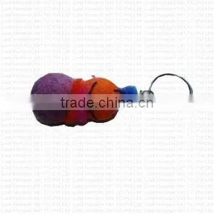 2017 New Arrival Hand Made Key Ring/ New Zealand Sheep Wool Felted Key Ring thumbnail-3