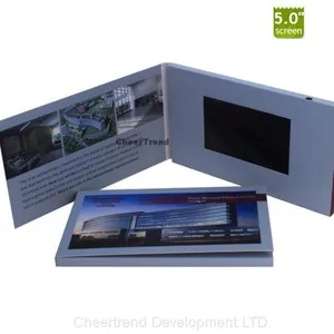 2017 Hotest A5 Brochure 5 Inch TFT Lcd Video Greeting Card, Lcd Video Cards, Video Brochure thumbnail-5