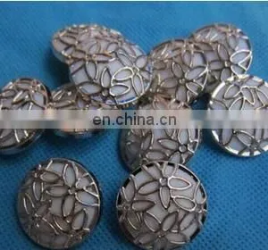 ELECTROPLATED WOMEN CLOTHES BUTTONS TWO SORTS OF BUTTON FASHION NET FLOWER BUTTON thumbnail-2