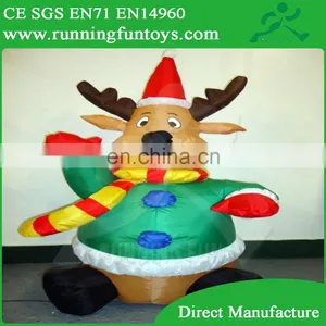 Outdoor Decorations Inflatable Moose, Christmas Inflatable Reindeer, Home Ornament Inflatable Elk thumbnail-1
